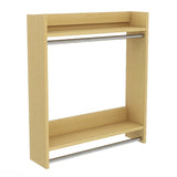 ハンガーラック 壁掛けハンガーラック | Mirai ウォールハンガーラック 802590木目