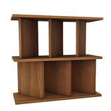 ディスプレイラック 間仕切りシェルフ | パーテーションラック 3×2/D30木目