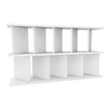 本棚 パーテーションラック | パーテーションラック 5×2/D30木目