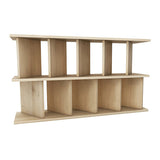 本棚 パーテーションラック | パーテーションラック 5×2/D30木目