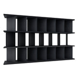 間仕切りシェルフ オープンラック | パーテーションラック 7×3/D30木目