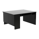 ローテーブル キャビネット | Hammer3 キャビ両扉 905045 black