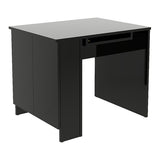 ダイニングテーブル 扉収納 | Hammer3 キャビ両扉 905075 black