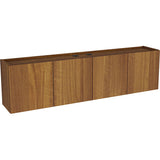 フロートテレビボード ウォールシェルフ | Mirai Float TV 1500 木目