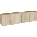 フロートテレビボード ウォールシェルフ | Mirai Float TV 1500 木目