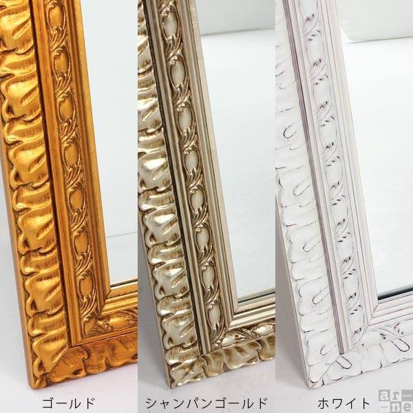 鏡部分だけのサイズ鏡 ミラー ゴールド アンティーク シャンパンゴールド