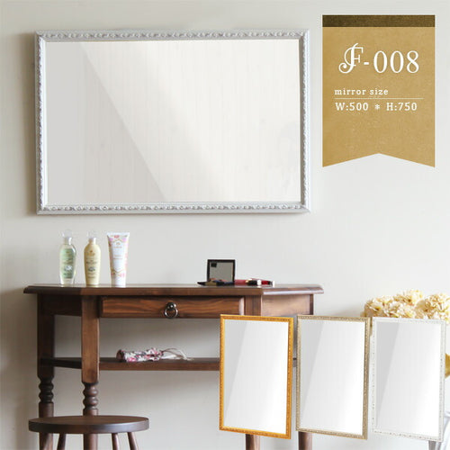 可愛いアンティーク調ウォールミラー - オーダー家具、インテリア通販