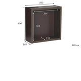WallBox7 D 単品M 木目 | ウォールシェルフ 正方形