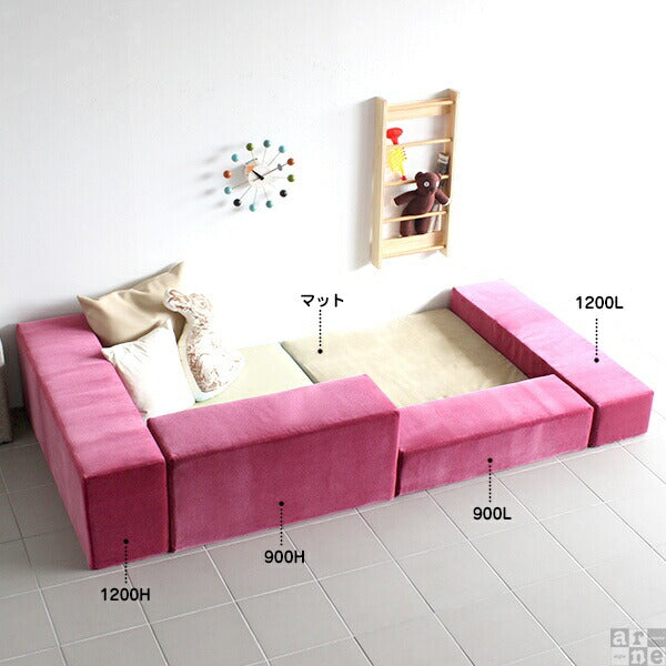 キッズコーナー ブロッククッション｜kids play 900L モケット