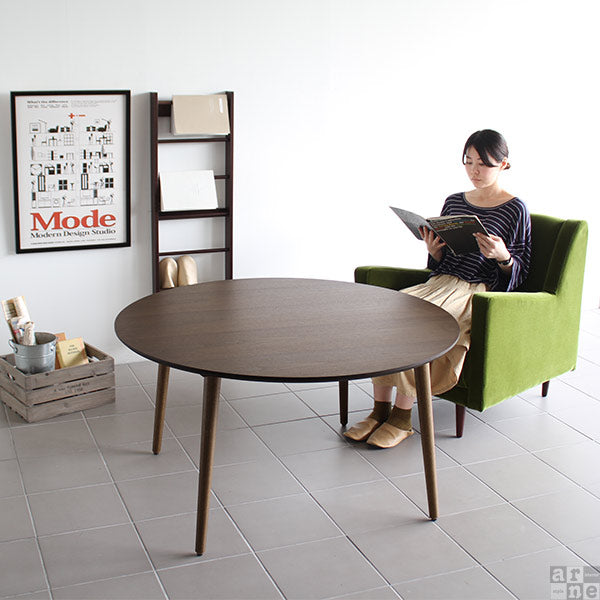 glande-V 1150×1150丸HT | リビングテーブル 木製 ウッドテーブル