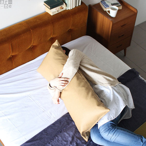 中綿付きクッション 43×100 合皮 | ロングクッション 寝室 抱き枕