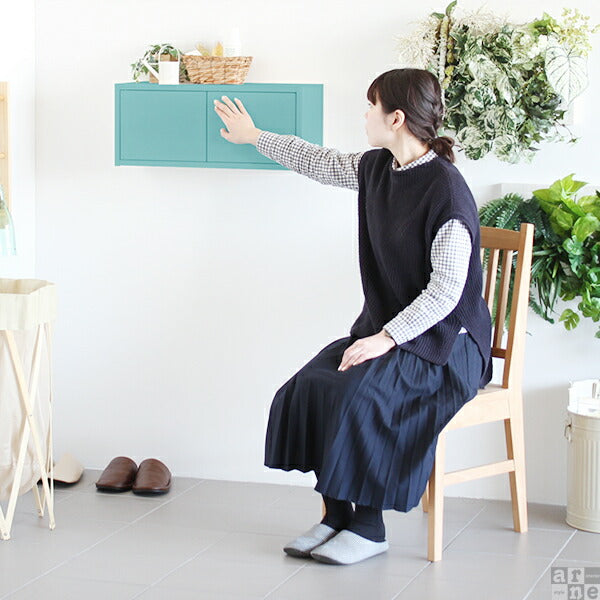 ウォールシェルフ 扉付き｜WallBox7-DX B 単品S aino