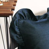 デニムクッション かわいい 日本製 | interior cushion frill three 45Fデニム【カバーのみ】