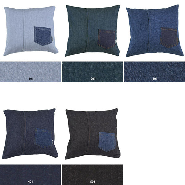interior cushion pocket single デニム生地 | インテリアクッション クッションカバー
