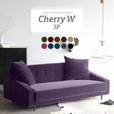 フロアソファ カフェ風インテリア 三人用 | Cherry W 3P モケット