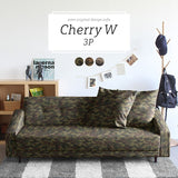 フロアソファ おしゃれ 三人がけ | Cherry W 3P 迷彩