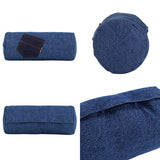 インテリアクッション 筒形 枕 | interior cushion bolster pocket 18R×40 中綿付き デニム生地