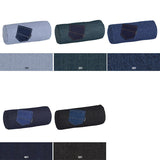 インテリアクッション 筒形 枕 | interior cushion bolster pocket 18R×40 中綿付き デニム生地