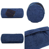 インテリアクッション 筒形 デニム | interior cushion bolster pocket 15R×30 中綿付き デニム生地