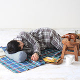 インテリアクッション 筒形 デニム | interior cushion bolster pocket 15R×30 中綿付き デニム生地