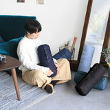 インテリアクッション 筒形 枕 | interior cushion bolster front hook 18R×40 中綿付き デニム生地