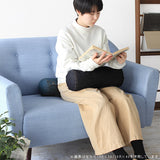 インテリアクッション 筒形 枕 | interior cushion bolster front hook 15R×30 中綿付き デニム生地