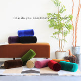 インテリアクッション 枕 中身 | interior cushion bolster 15R×30 中綿付き モケット生地