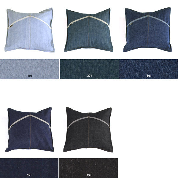 interior cushion y 45F 中綿付き デニム生地 | インテリアクッション シンプル