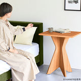 BAL table SQR606070 | カフェテーブル サイドテーブル 正方形 角丸 木目