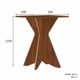ハイテーブル カウンターテーブル 四角 木目 | BAL table SQ8080110