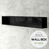 wallbox7 B-1800 black | ウォールシェルフ 長方形