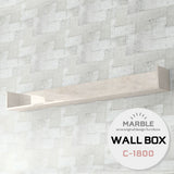 wallbox7 C-1800 marble | ウォールシェルフ コの字