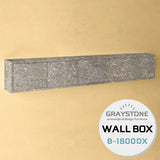 WallBox7-DX B-1800 graystone | ウォールシェルフ 扉付き