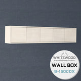 WallBox7-DX B-1500 whitewood | ウォールシェルフ 扉付き