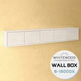 WallBox7-DX B-1800 whitewood | ウォールシェルフ 扉付き