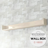 wallbox7 C-1800 whitewood | ウォールシェルフ コの字