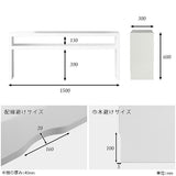 オープンラック 飾り棚 2段 | Zero-XT 15030H nail