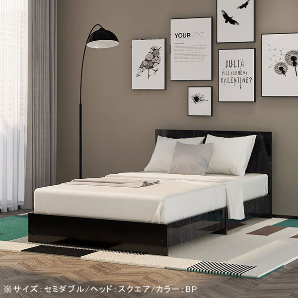 オーダー ダブル ベッドフレーム｜CD Bed square/D marble