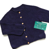 カーディガン デニム風 | moc Garter knitting cardigan Denim