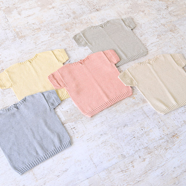 半袖 プルオーバー 70サイズ | moc Front slit short sleeved pullover 70 Cookie