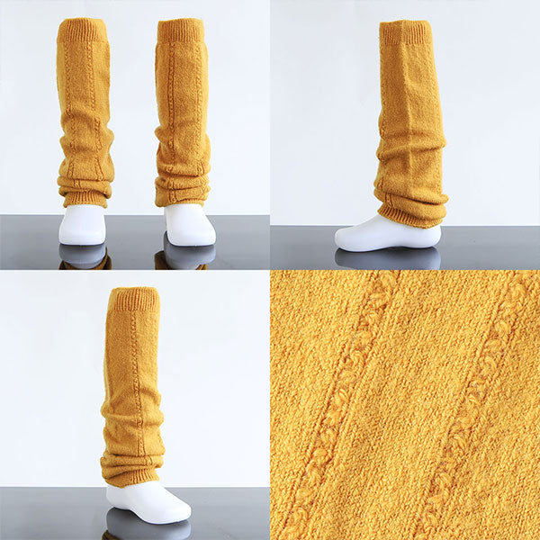 moc Knit leg warmers Cable Atype Biscuit | ベビーレッグウォーマー 無縫製 子供