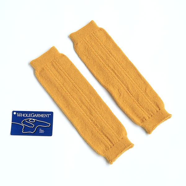 moc Knit leg warmers Cable Btype Biscuit | ベビー レッグウォーマー 寒さ対策