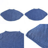 マント 子ども服 防寒着 | moc Kanoko Crewneck poncho 80 Denim