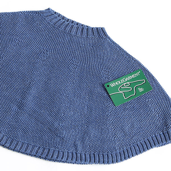 マント 子ども服 防寒着 | moc Kanoko Crewneck poncho 80 Denim