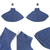 moc Kanoko Turtleneck poncho 80 Denim コバルトインディゴ