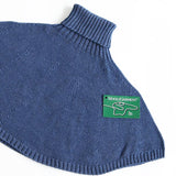 moc Kanoko Turtleneck poncho 80 Denim コバルトインディゴ