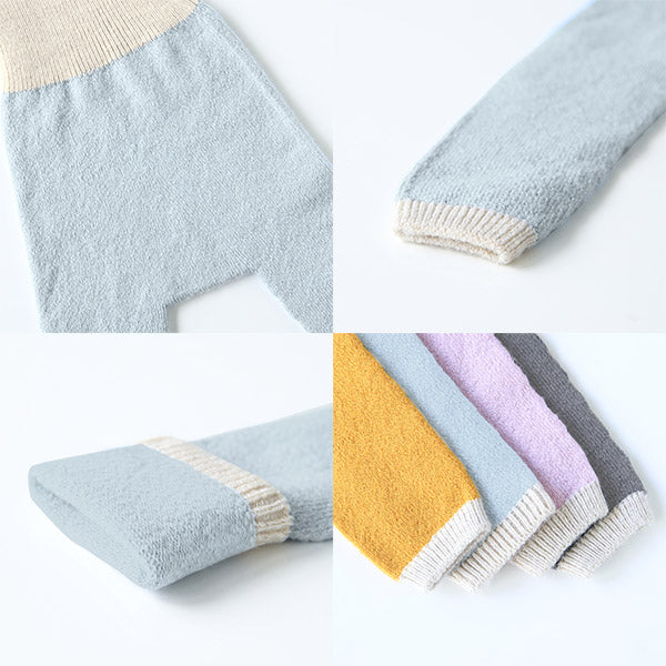レギンス10分丈 子供服 綺麗目 | moc High waisted knit leggings Biscuit