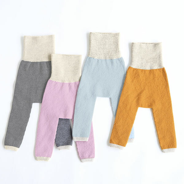 レギンス10分丈 子供服 綺麗目 | moc High waisted knit leggings Biscuit