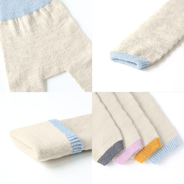 レギンス10分丈 子供服 綺麗目 | moc High waisted knit leggings Biscuit