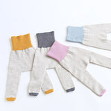 レギンス10分丈 子供服 綺麗目 | moc High waisted knit leggings Biscuit